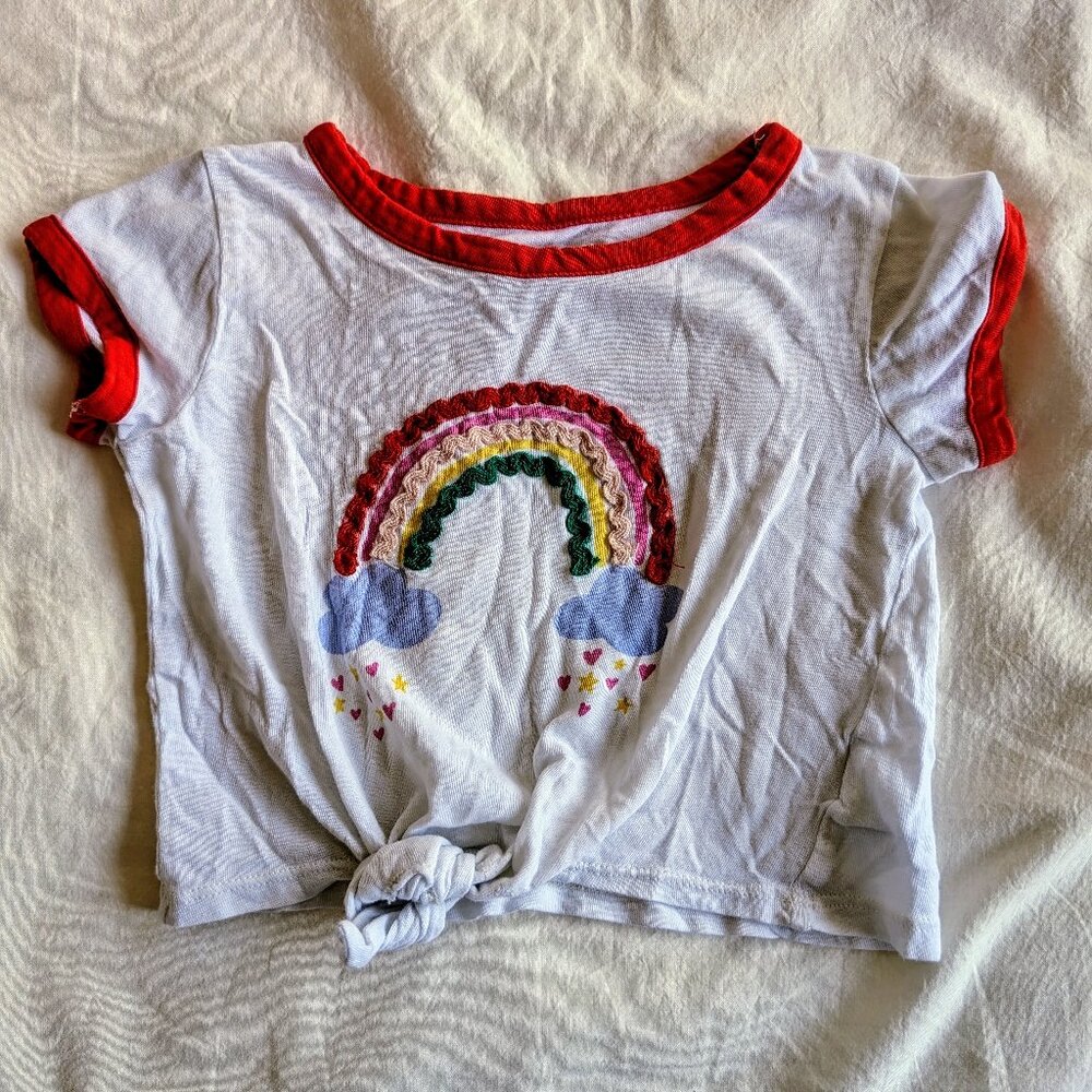 Tucker + Tate rainbow shirt -2t